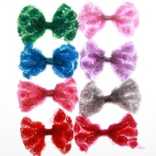 120PCS 8.5CM 3.4" Fashion Chiffon Hair Bows For Headbands Bowknot Flower