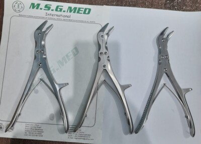 Orthopedic Echlin Duckbill Nibbler 23cm Double Action Stainless Steel 3PCS Set