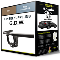 Starre AnhäNgerkupplung für Honda CR-V 01.2012-12.2014 IV Typ RM G.D.W. NEU
