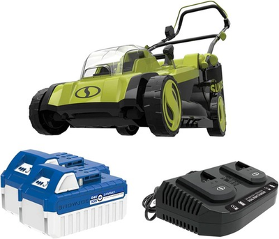 #ad #ad Sun Joe Cordless Electric Push Lawn Mower with 6 Position Height Adjustment 11 $262.50