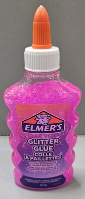 Pink Elmer's PVA Glitzerkleber 177 ml waschbar und kinderfreundlich - Schleim, Basteln #197