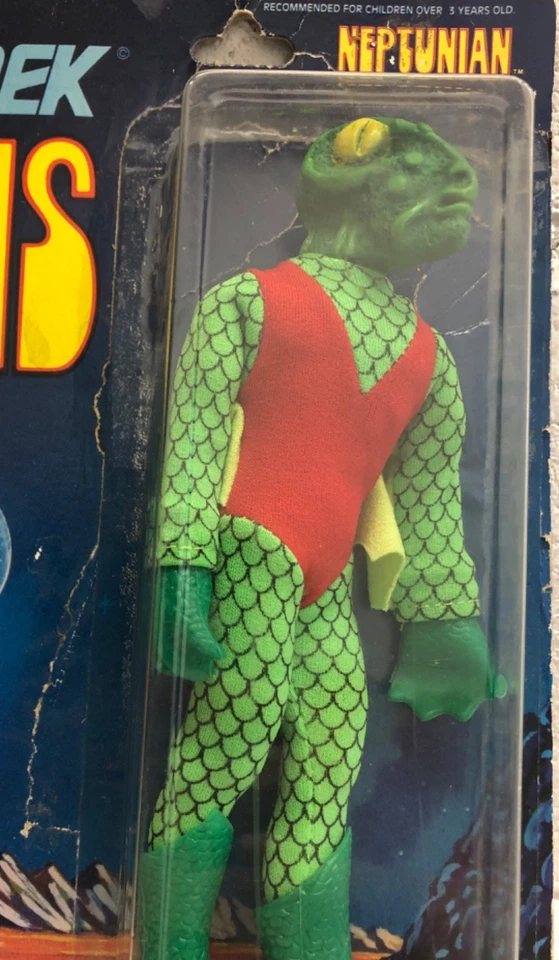 Figura Neptuniana Mego Vintage Star Trek Aliens 8" 1976 Como Nueva en Tarjeta Resellada Foto 3 de 3