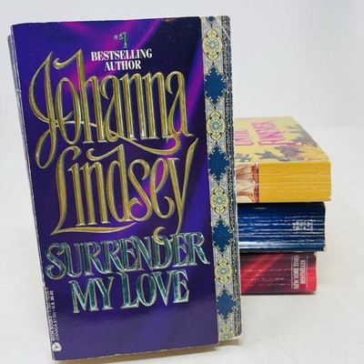 Lot of 4 Johanna Lindsey Historical Romance 1st Printings Stepbacks Vintage