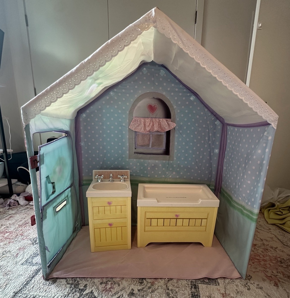 HASBRO PLAYSKOOL DREAM TOWN ROSE PETAL COTTAGE RARE full set! | eBay