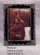 Antique Victorian Style Burgandy Wood Look Gold Ornate 8”x10” Picture Frame