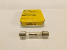 5 Bussmann MDX-3 3A 250VAC Time Delay Fuses .25" x 1.25" (Old Type)