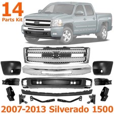 Front Bumper Kit Grille End Caps Lh Rh Side For 2007-2013 Silverado 1500 Front Bumper Kit Grille End Caps Lh Rh Side For 2007-2013 Silverado 1500