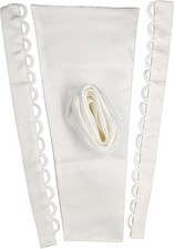Ivory Corset Back for Dress Zipper Replacement Lace Up Satin Corset Kit for W...