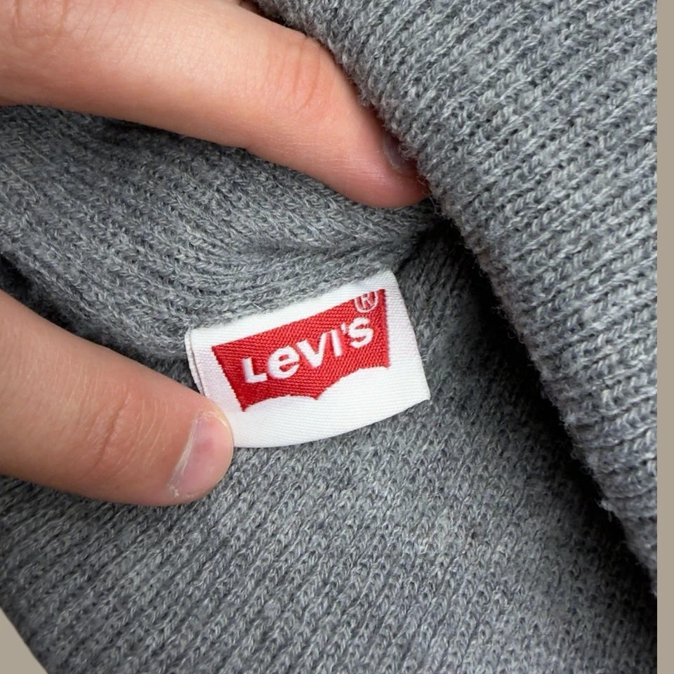 Gorro gris Levi’s - Gorra clásica de invierno tejida talla única Foto 3 de 4