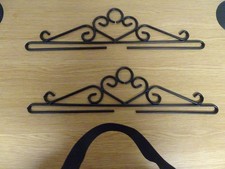 Large Black Metal Tapestry Hangers 42cm Wide