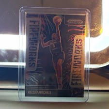 Panini 2025 Prizm WNBA Fireworks Insert Kelsey Mitchell #6 Indiana Fever