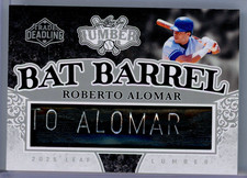 2025 Leaf Lumber Trade Deadline Roberto Alomar Bat Barrel - 1/1