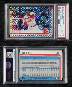 2019 Topps Chrome Mega Box X-Fractor Mookie Betts #50 PSA 10 GEM MT