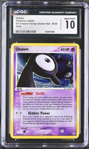 Unown graded CGC 10 for sale on eBay