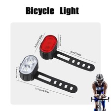 Bike Light - Waterproof Rechargeable Flashlight for Cycling - LED Safety Lamp