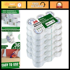 Heavy Duty Clear Packing Tape - 36 Rolls, 1.88" Wide, 65 Yards Each, Shipping 