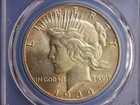1934 P PEACE SILVER DOLLAR__SILVER COIN__SEMI KEY DATE__PCGS GRADED MS63