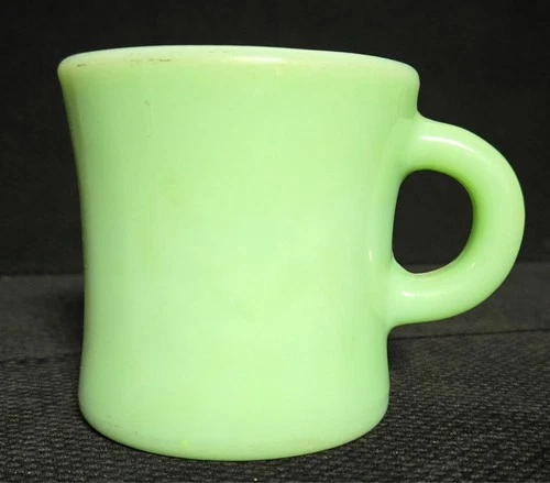 Jadeite Fire King C Handle Mug Extra Heavy Oven Restaurant Ware