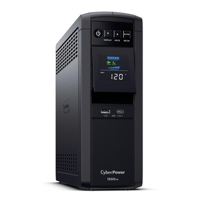 CyberPower CP1500PFCLCD 1500VA/1000W UPS Battery Backup Surge Protector 12