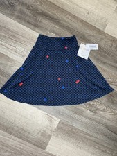 LuLaRoe Kids Azure Skirt Brand NWT Size 4 Geometric Pattern