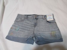 NWT Cat  Jack Girls Denim Shorts Size L 10/12 Plus Super Stretch Adjustable