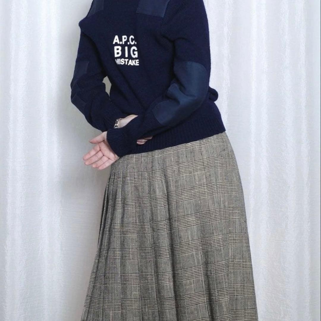 Rare *APC command sweater knit pullover back logo… - image 3