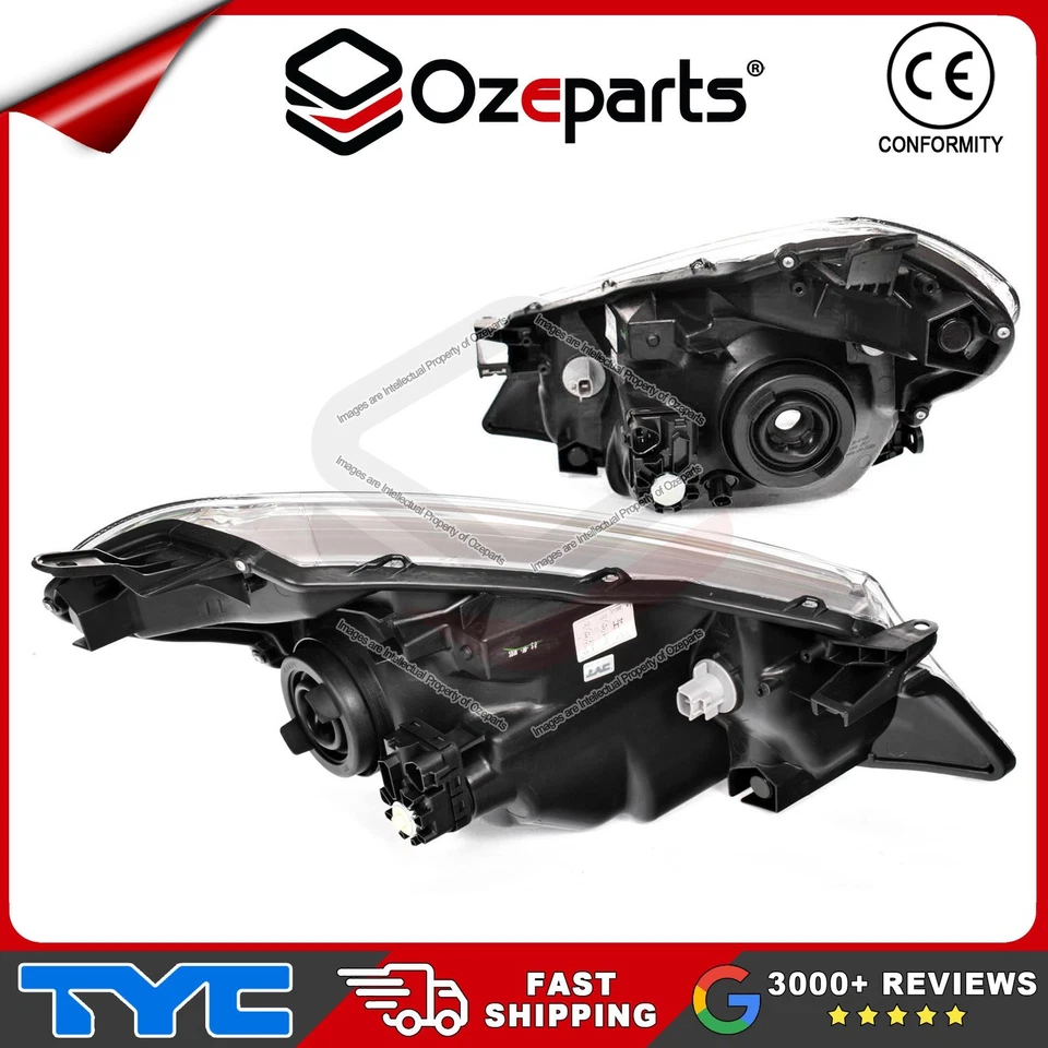 Set Pair LH+RH Head Light Lamp For Toyota Yaris NCP130 Ser 1 Hatch 2011~2014 - image 2 of 4