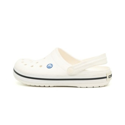 Crocs Damen Hausschuh EU 39-40 Crocband Clog Weiß Synthetik Leicht
