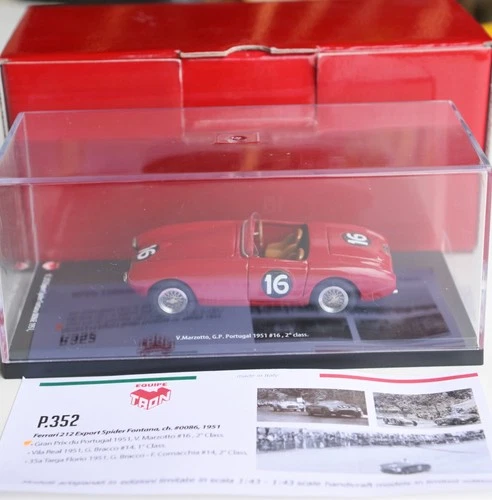 1/43 TRON FERRARI 212 EXPORT FONTANA GP PORTUGAL 1951/no bbr arena alfa model 43