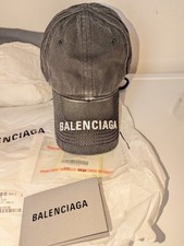 Balenciaga Hat Washed Denim Cap NEU