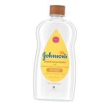 Johnson's Baby Oil, Mineral Oil Enriched with Shea  Cocoa 20 Fl Oz Pack of 1 