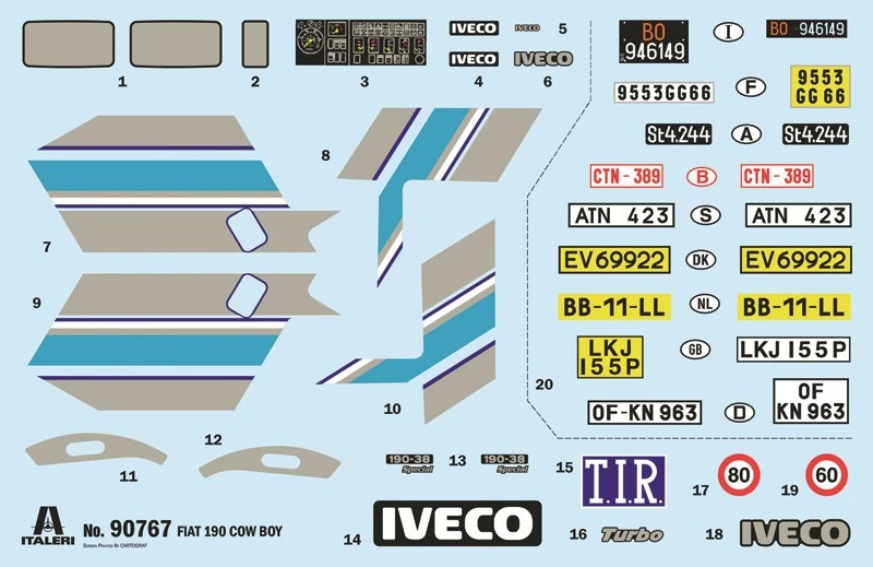 IVECO COW-BOY  Italeri 90767  1/24 model Kit - Immagine 3 di 4