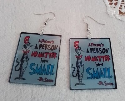 Cat In The Hat  Novelty Earrings Dr Seuss