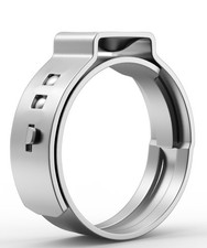 Bates- 1/2" PEX Cinch Clamp Rings, 50 Pack, Stainless Steel, 1/2", Silver