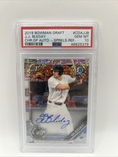 2019 Bowman Chrome Draft JJ Bleday PSA 10 Sparkle Refractor Auto Rookie 17/71