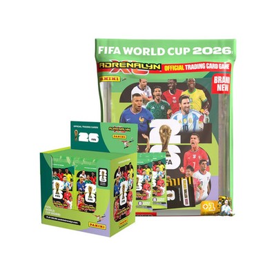 2026 Panini Adrenalyn FIFA World Cup Soccer 50 Pack Box+Starter Pack (420 Cards)