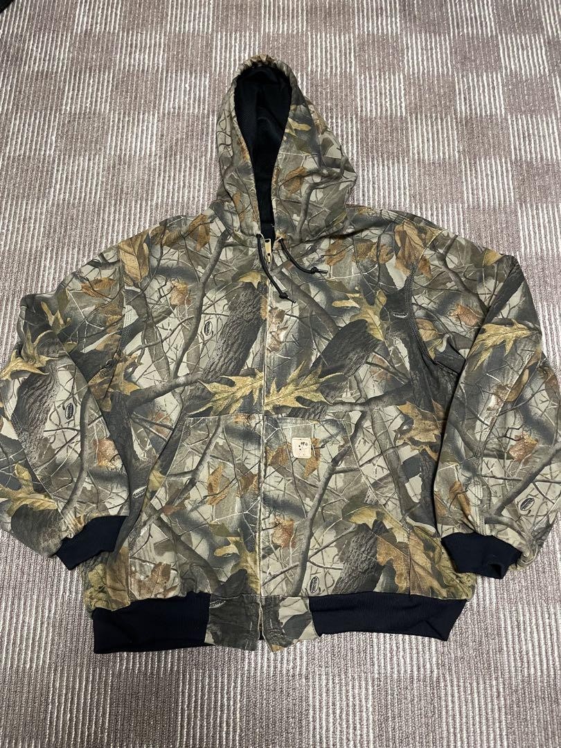 ジャケット・アウター Carhartt Active Jacket J144 CMO USA Vintage Carhartt Hooded Active Jacket J144 CMO Camo Realtree