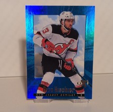Upper Deck Skybox Ex2000 Nico Hischier #39 Blue Credentials /299 Devils NHL