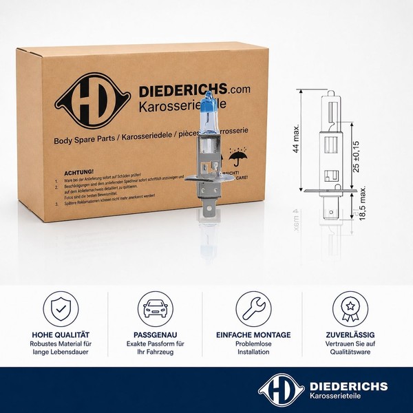 GlüHlampe Abbiegescheinwerfer Diederichs LID10065 FüR Piaggio Porsche Renault-image