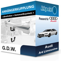 für Audi A4 Limousine 05.2015-Jetzt G.D.W. AnhäNgerkupplung Abnehmbar Neu