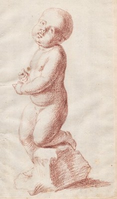 child Kind enfant sanguine drawing Zeichnung  Rötelzeichnung 18th century 248308