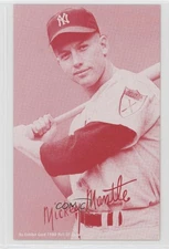 1980 An Exhibit Card Hall of Fame Reprints Red Mickey Mantle HOF 9ca