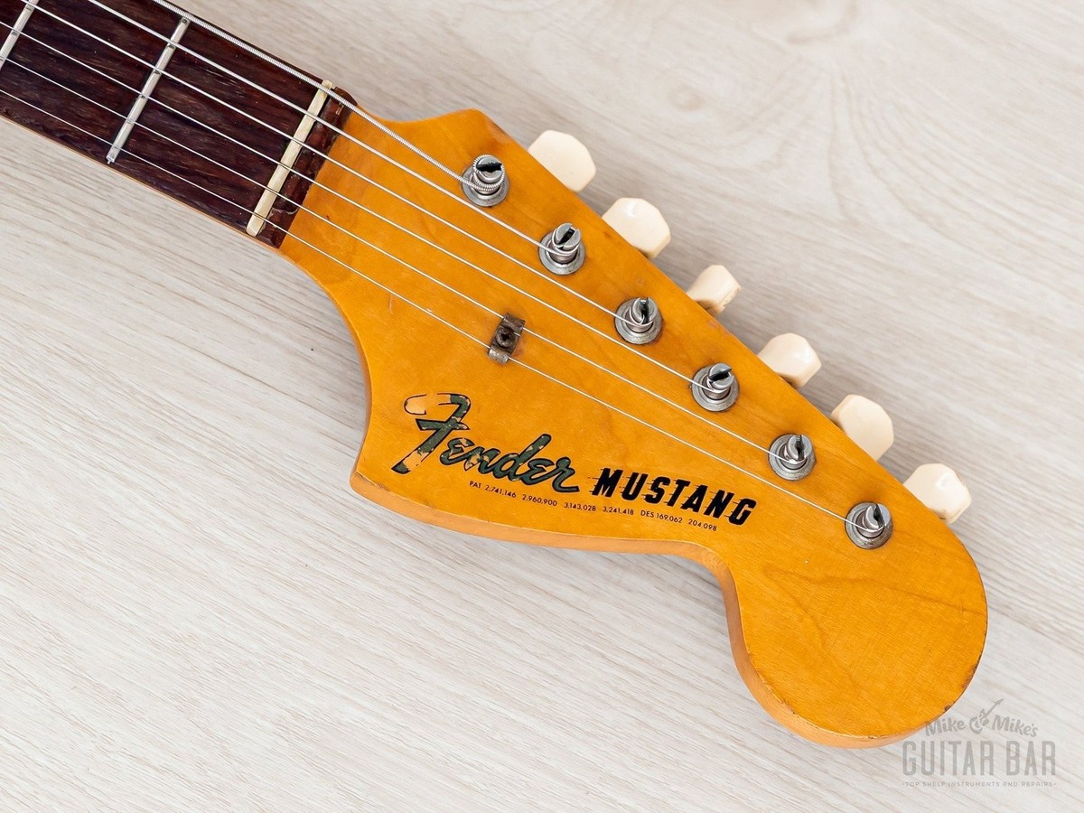 1968 Fender Mustang Vintage Offset Guitar Daphne Blue w/ Case | eBay