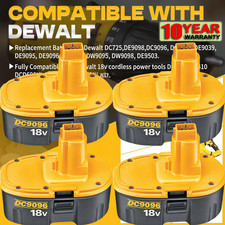4PACK 18V For Dewalt 18 VOLT XRP Ni-MH 7.0Ah Battery DC9099 DC9096 DC9098 NEW