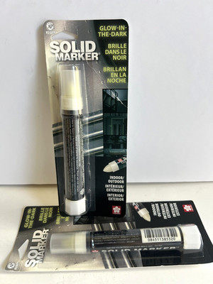 SAKURA Solid Marker Pen Glow in the Dark Permanent Glass Metal Wood In/ Outdoor