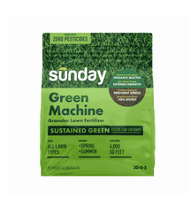 Green Machine Granular Lawn Fertilizer 30-0-5 - 12lbs for 4,000 Sq Ft Growth 3.03 per gallon