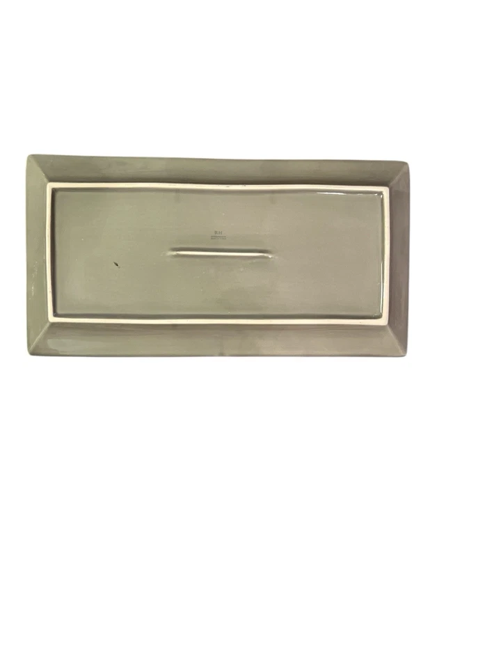Bandeja para servir bandeja rectangular de herrajes de restauración nueva - gris Foto 2 de 3