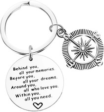 Inspirational Keychain Best Good Friends Keychains Engraved Mantra Birthday Jewe