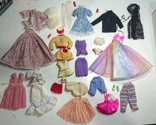 Vintage Barbie Clothes Lot Homemade Handmade, Hand Sewn, And Genuine Mixed Lot