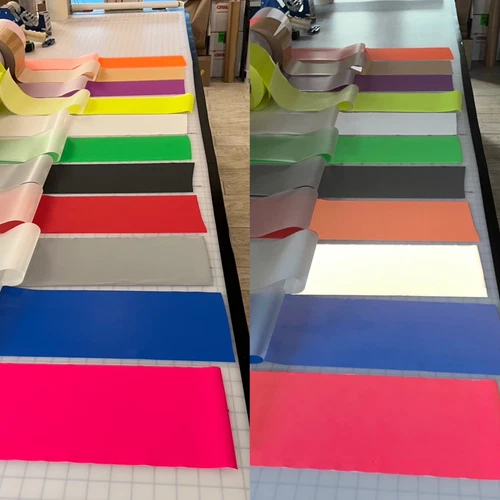 REFLECTIVE IRON ON- 0.75" 1" 2" 4" 6" Widths- 11 Different Colors - 10' 20' 30' image 2